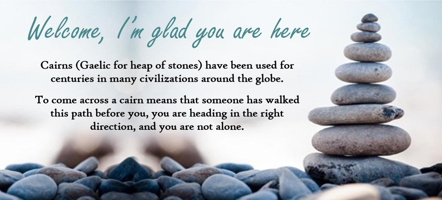 Lake Superior Genuine Leather Flat Cairn Stone Pebble Charm Zen Boho Adjustable Necklace