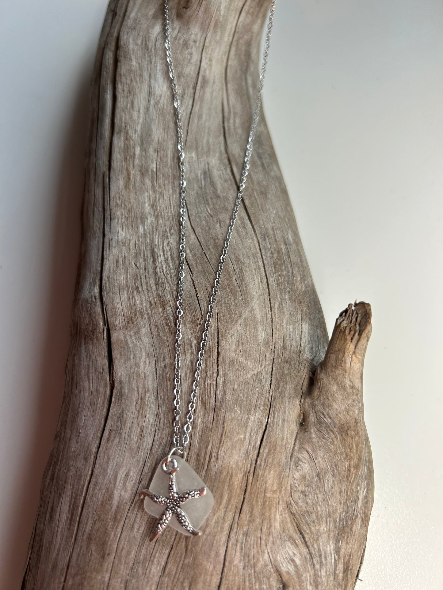 Genuine Lake Superior Sea Glass Charm Zen Boho Necklace