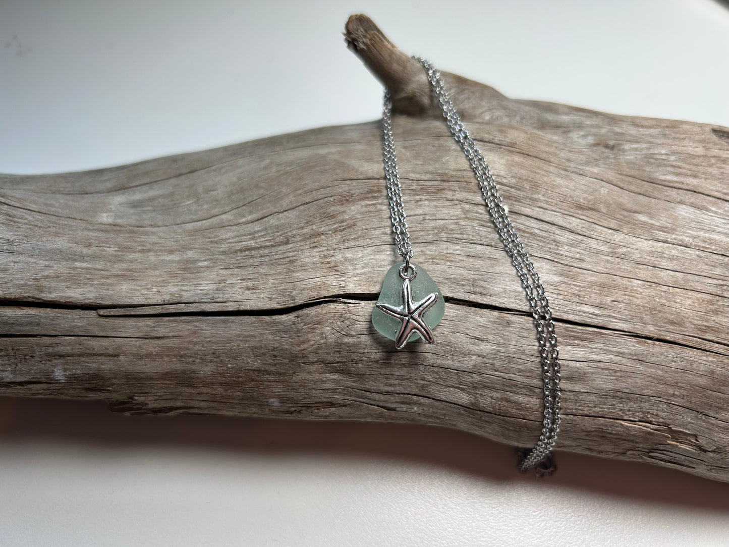 Genuine Lake Superior Sea Glass Charm Zen Boho Necklace