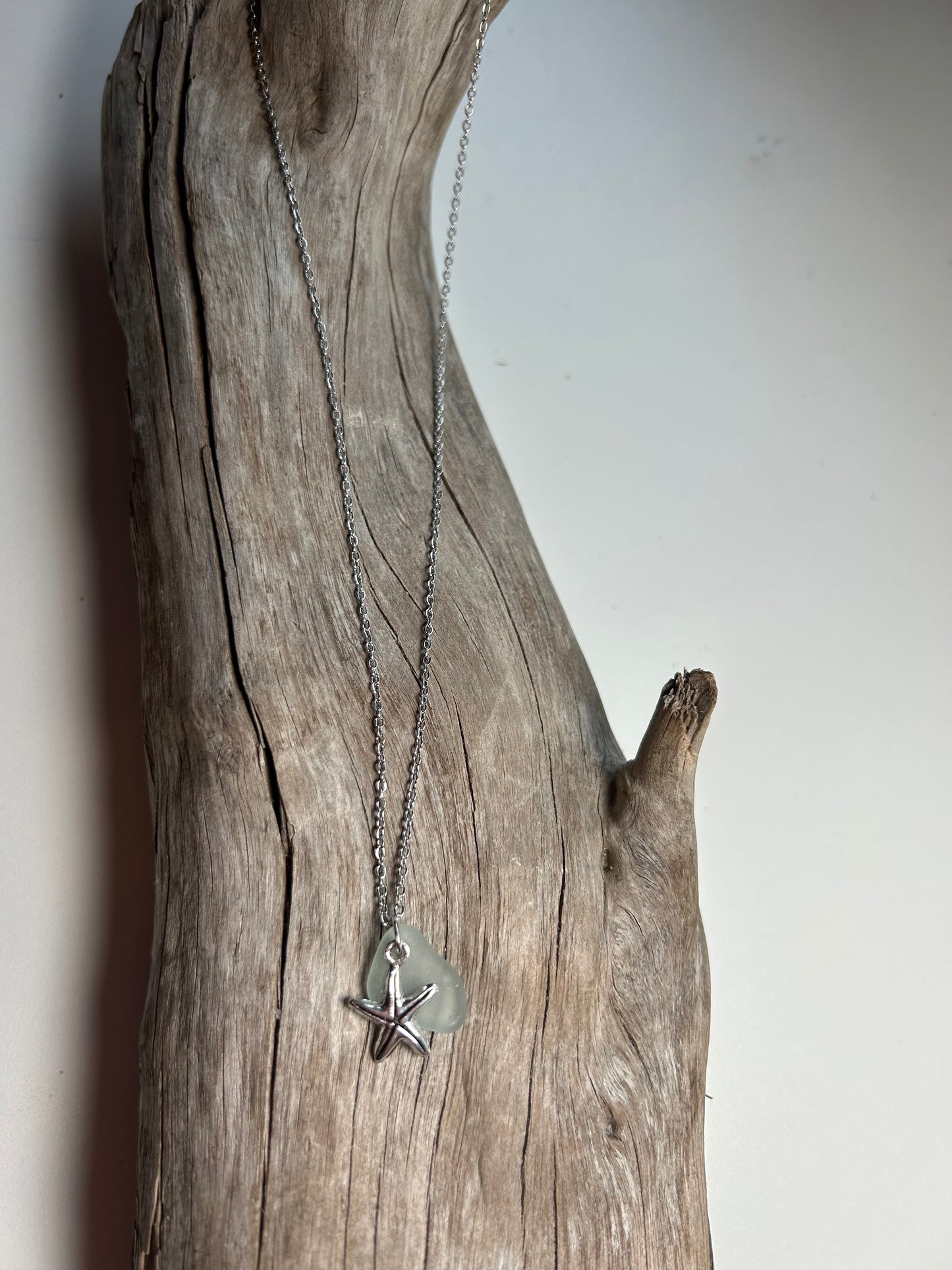 Genuine Lake Superior Sea Glass Charm Zen Boho Necklace