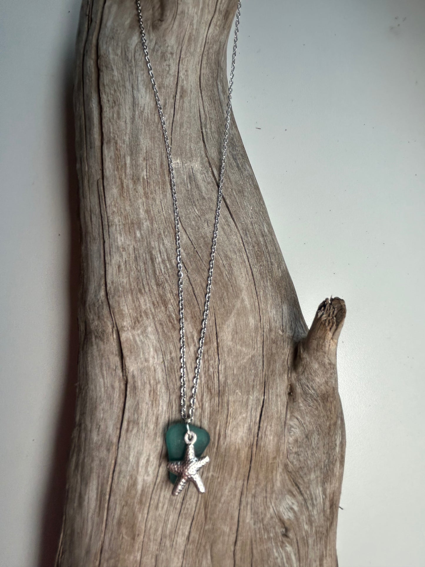 Genuine Lake Superior Sea Glass Charm Zen Boho Necklace