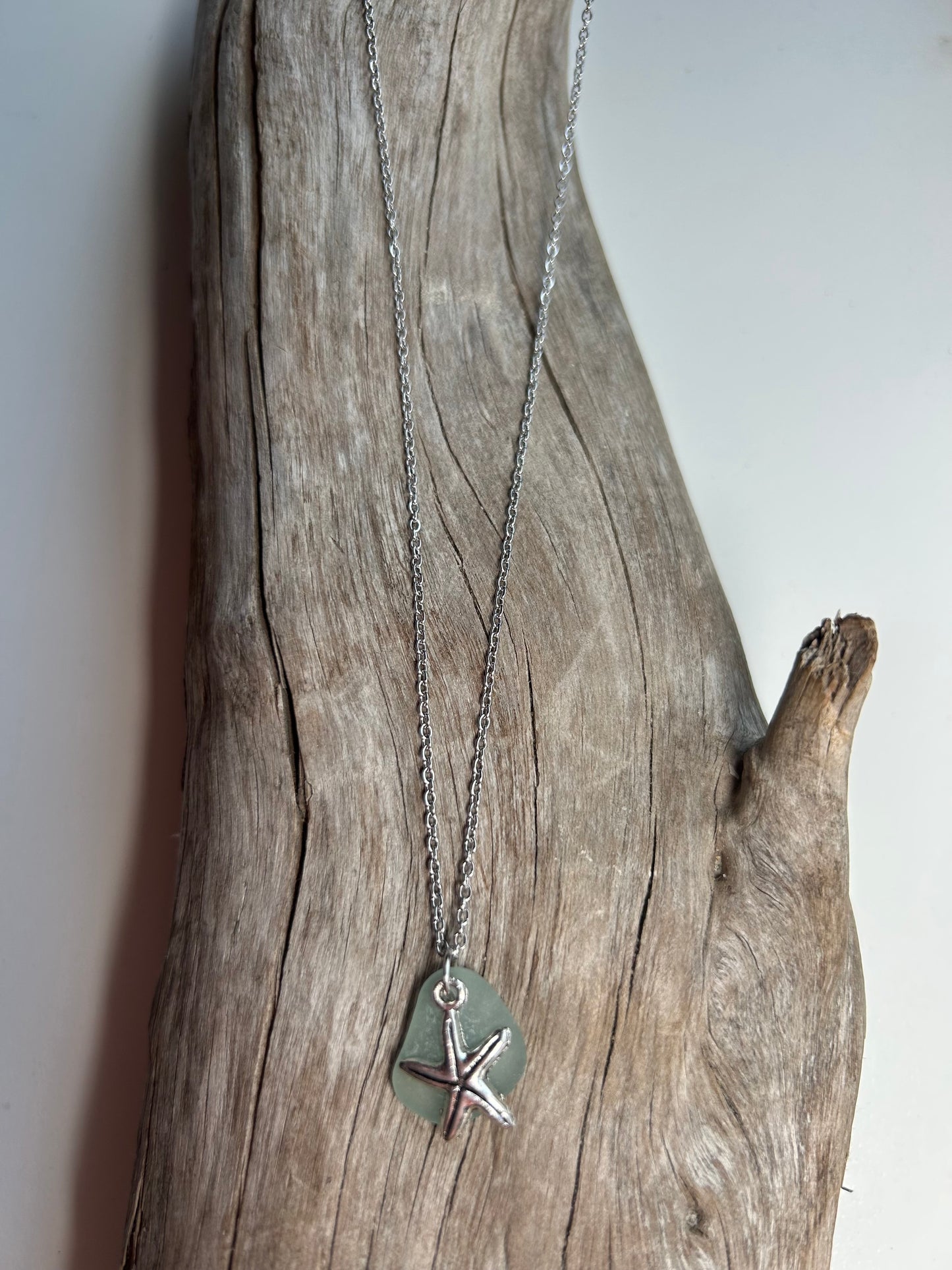 Genuine Lake Superior Sea Glass Charm Zen Boho Necklace